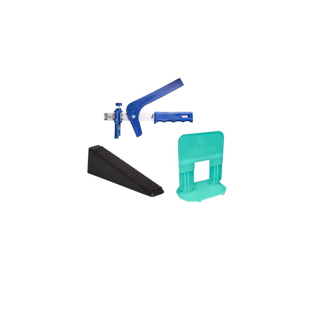 LS CLASSIC - 3mm (1/8") Tile Leveling Super Kit (400 Clips, 200 Wedges, 1 Pliers)