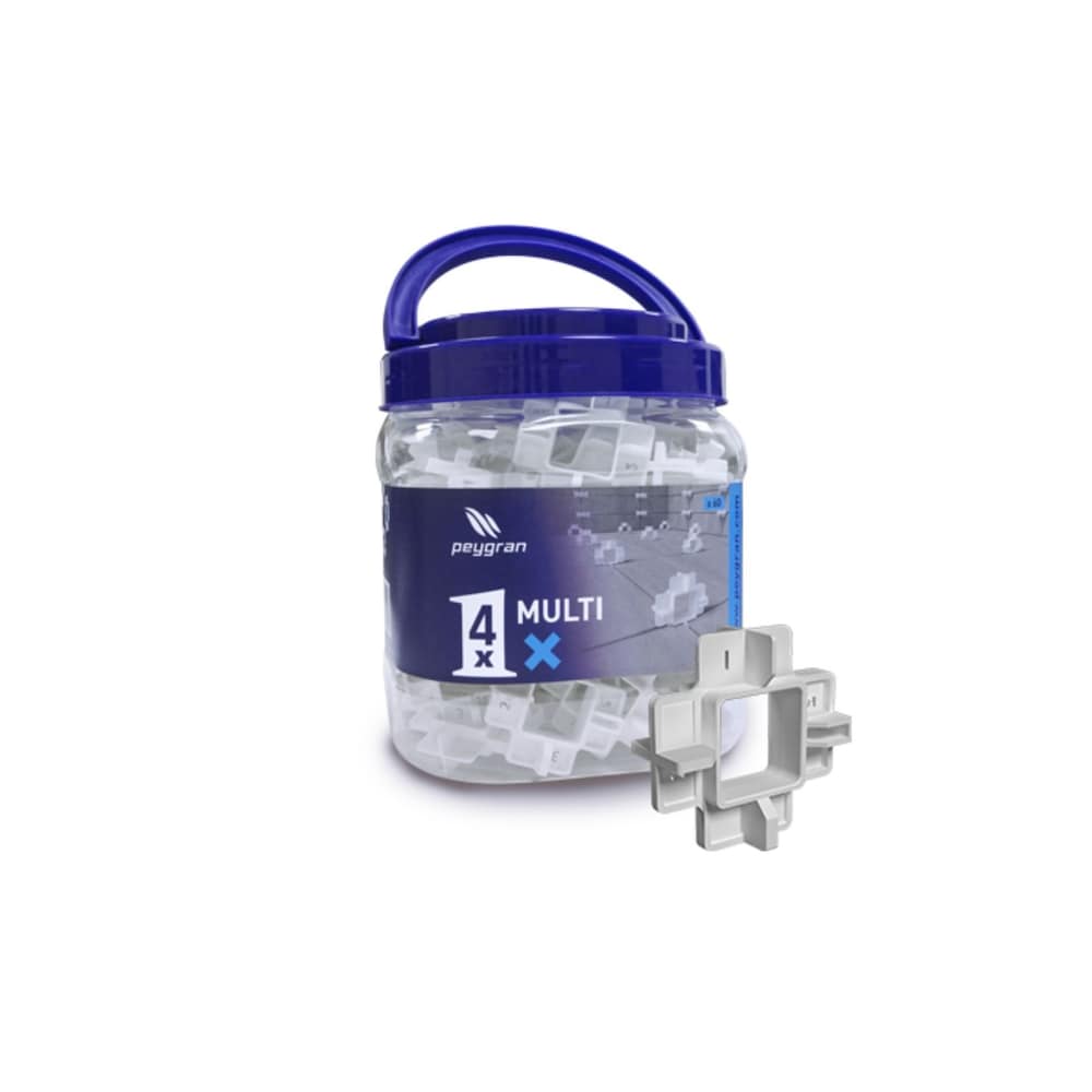 MULTI SERIES - Multi X 4x Tile Spacers (1/2/3/5mm) - (60-pack)