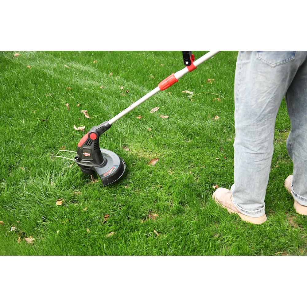 13-inch 4 Amp Corded Electric Multi-Angle Telescoping Pole Grass Trimmer & Edger