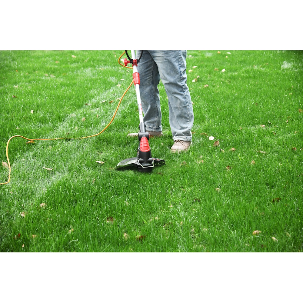 13-inch 4 Amp Corded Electric Multi-Angle Telescoping Pole Grass Trimmer & Edger