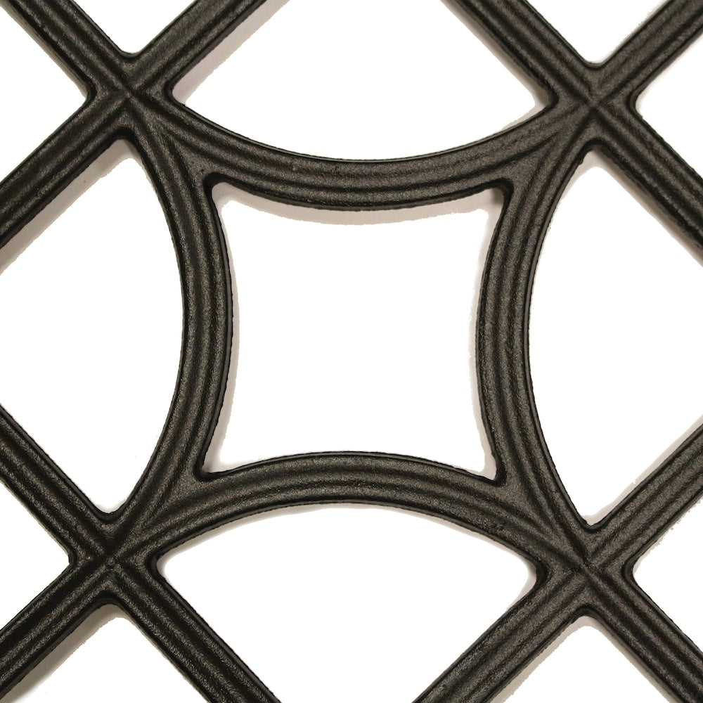 15in x 15in Square Diamond Black Cast Aluminum Fence and Gate Insert 12 Units