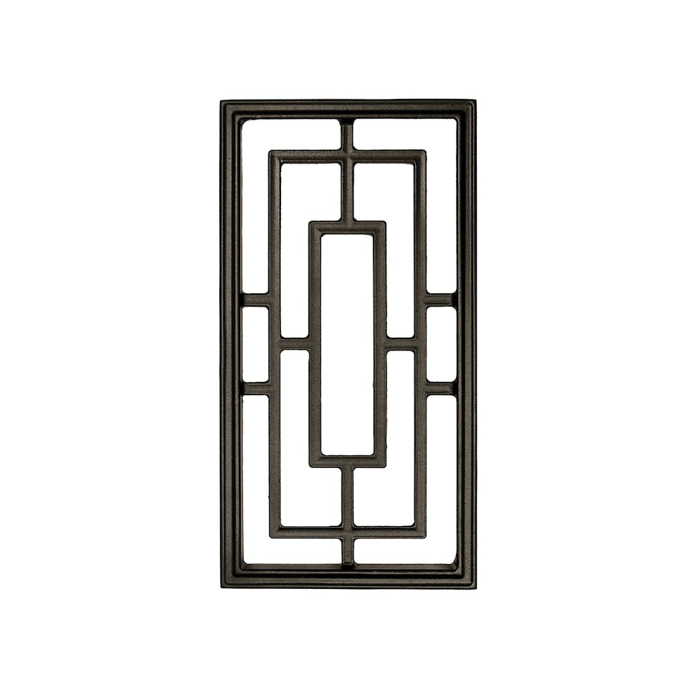 9in x 17in Rectangular Black Cast Aluminum Fence and Gate Insert 12 Units