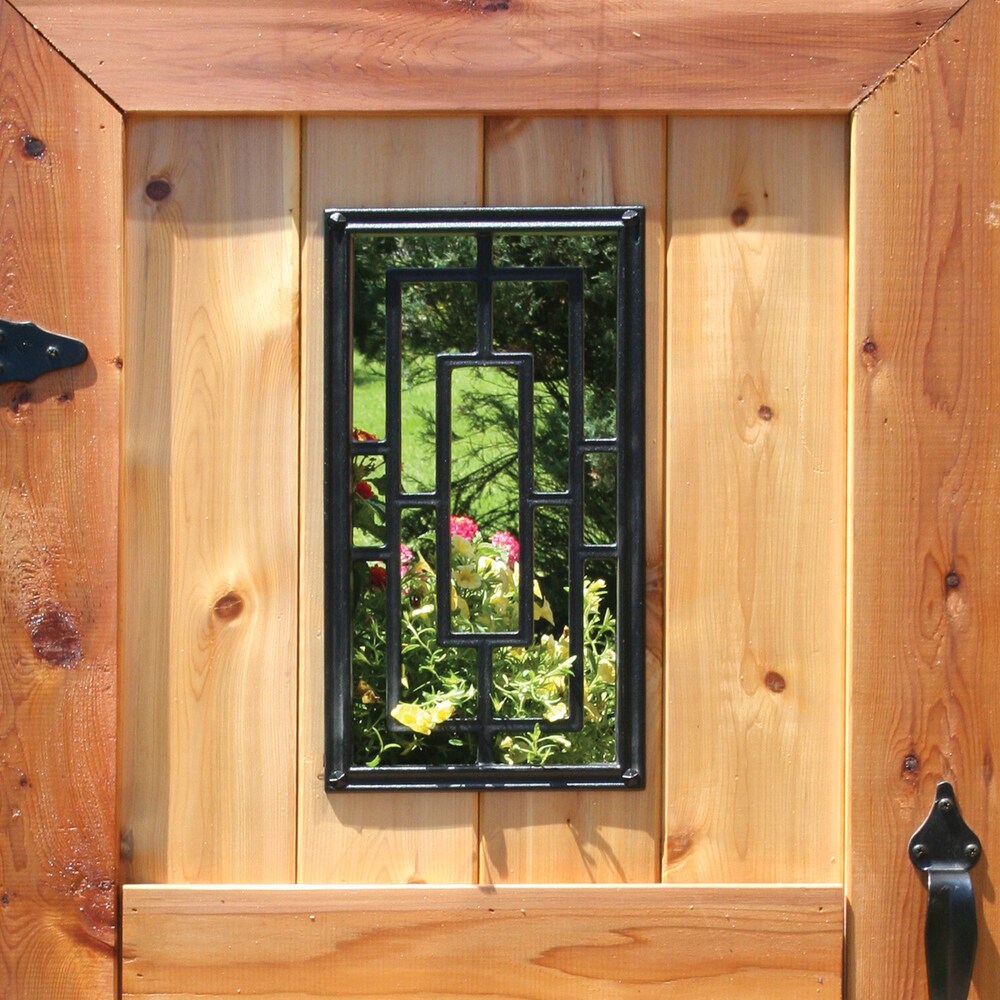 9in x 17in Rectangular Black Cast Aluminum Fence and Gate Insert 12 Units