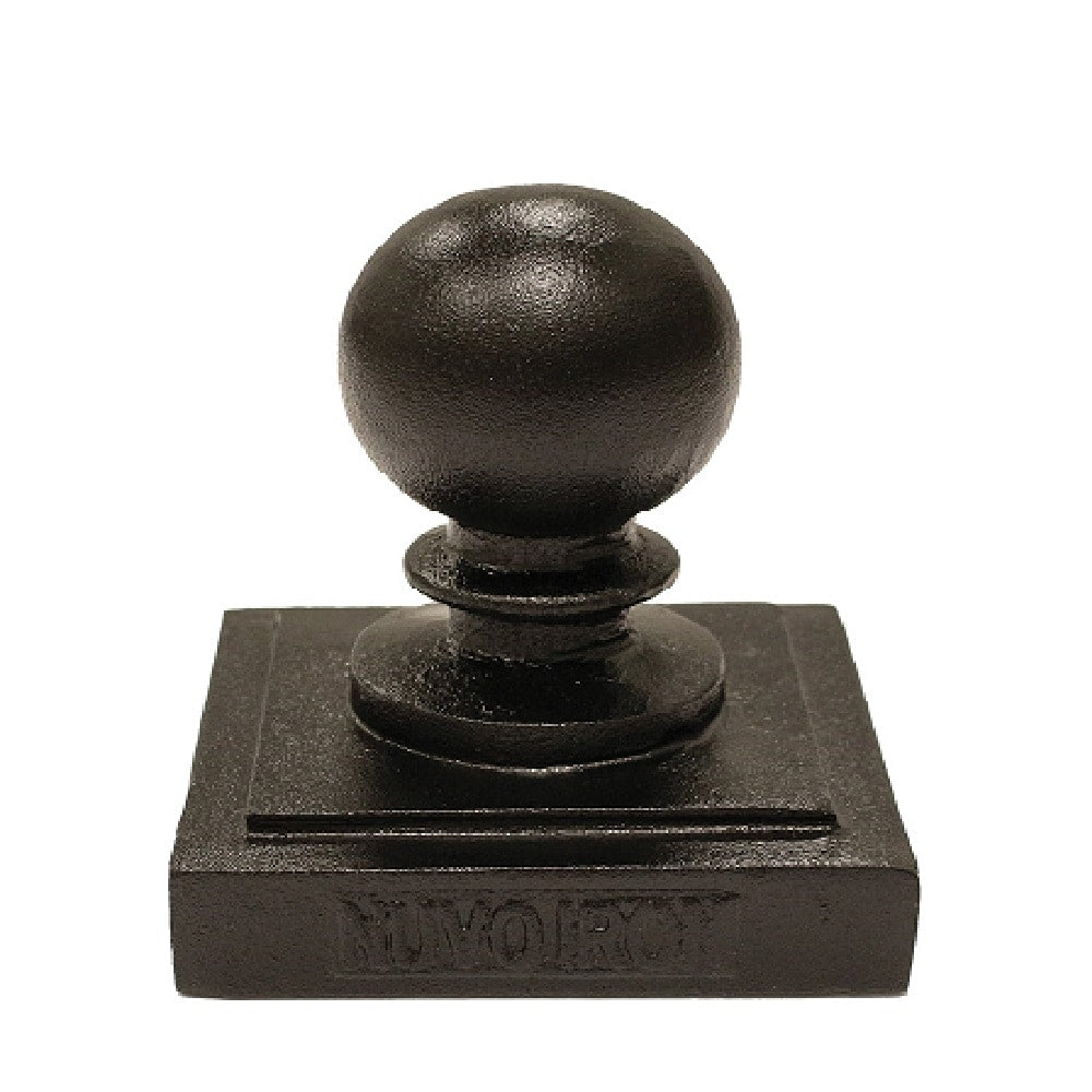 6in x 6in Black Aluminum Ornamental Pyramid Post Cap 24 Units