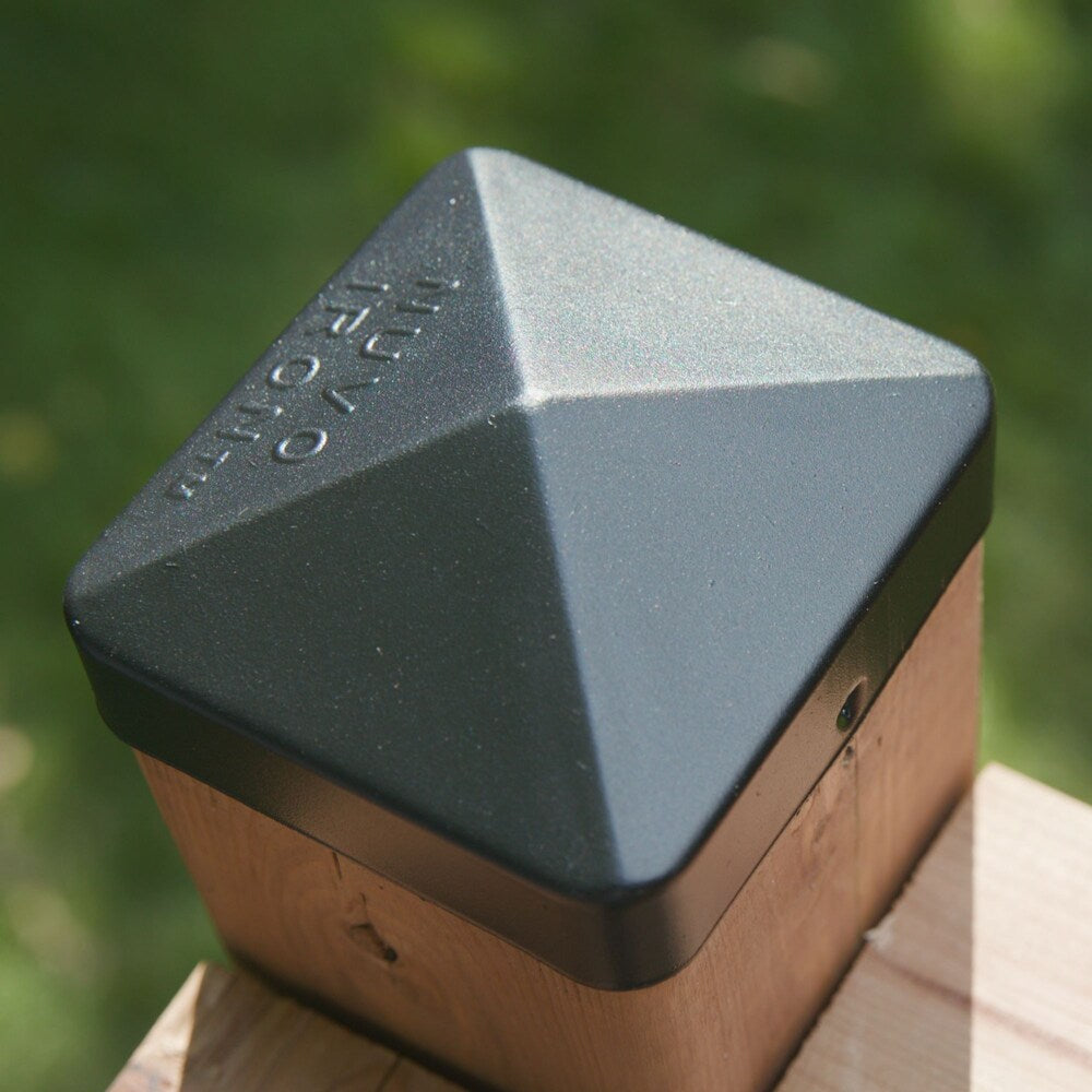 5in x 5in Black Eazy-Cap Patented Pyramid Post Cap 72 Units