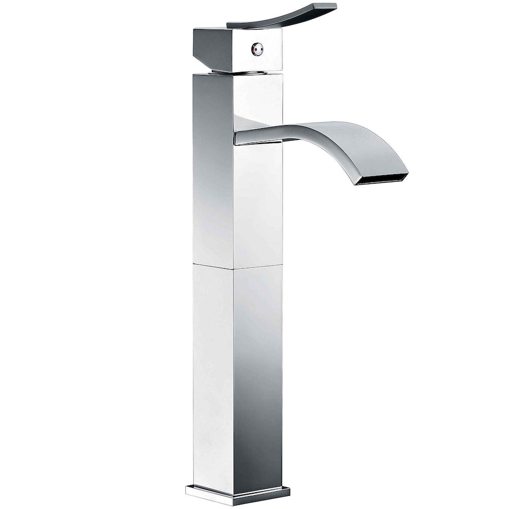 Ragna Single Hole Single Handle Bathroom Vessel Faucet in Chrome