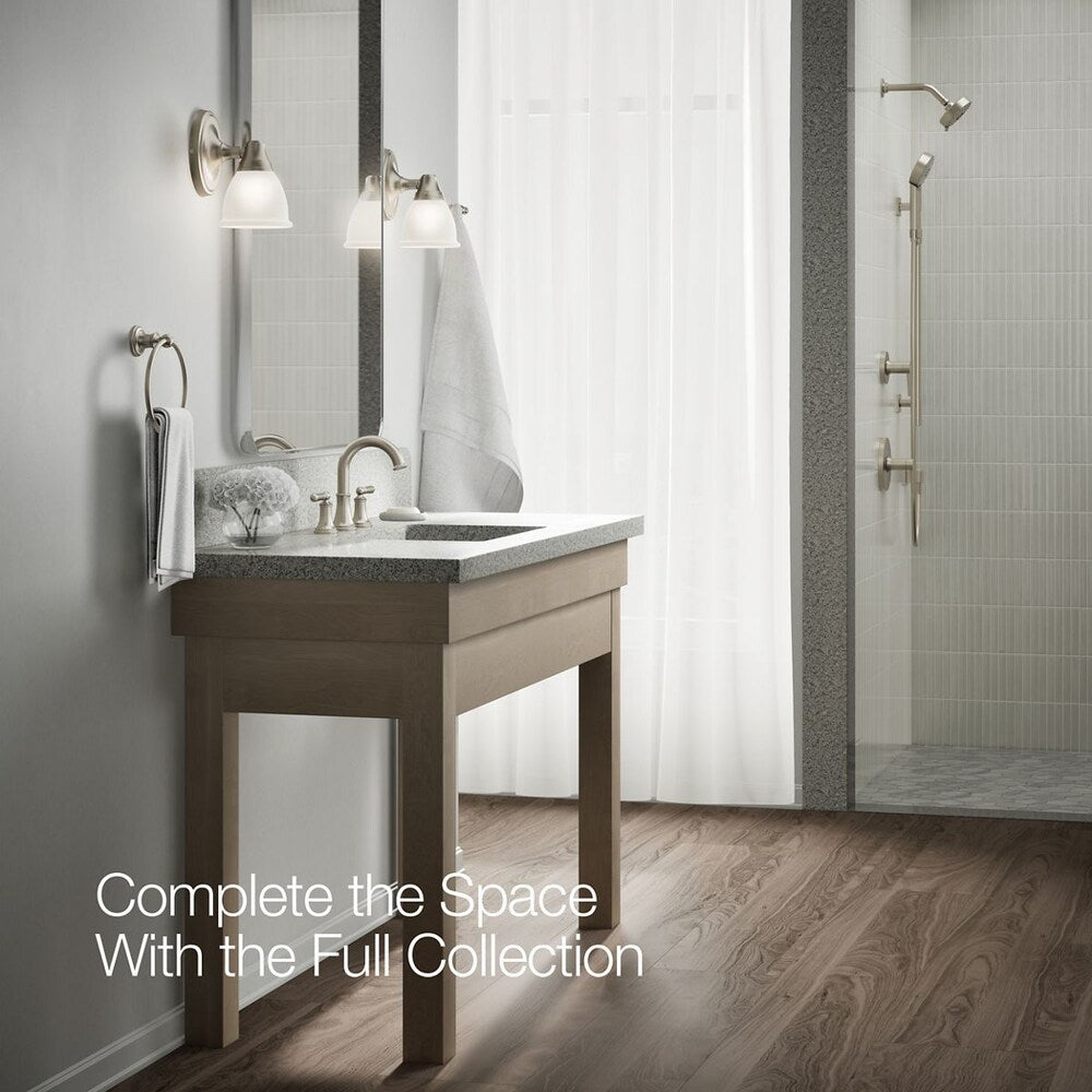 Capilano Widespread bathroom sink faucet in Brushed Nickel
