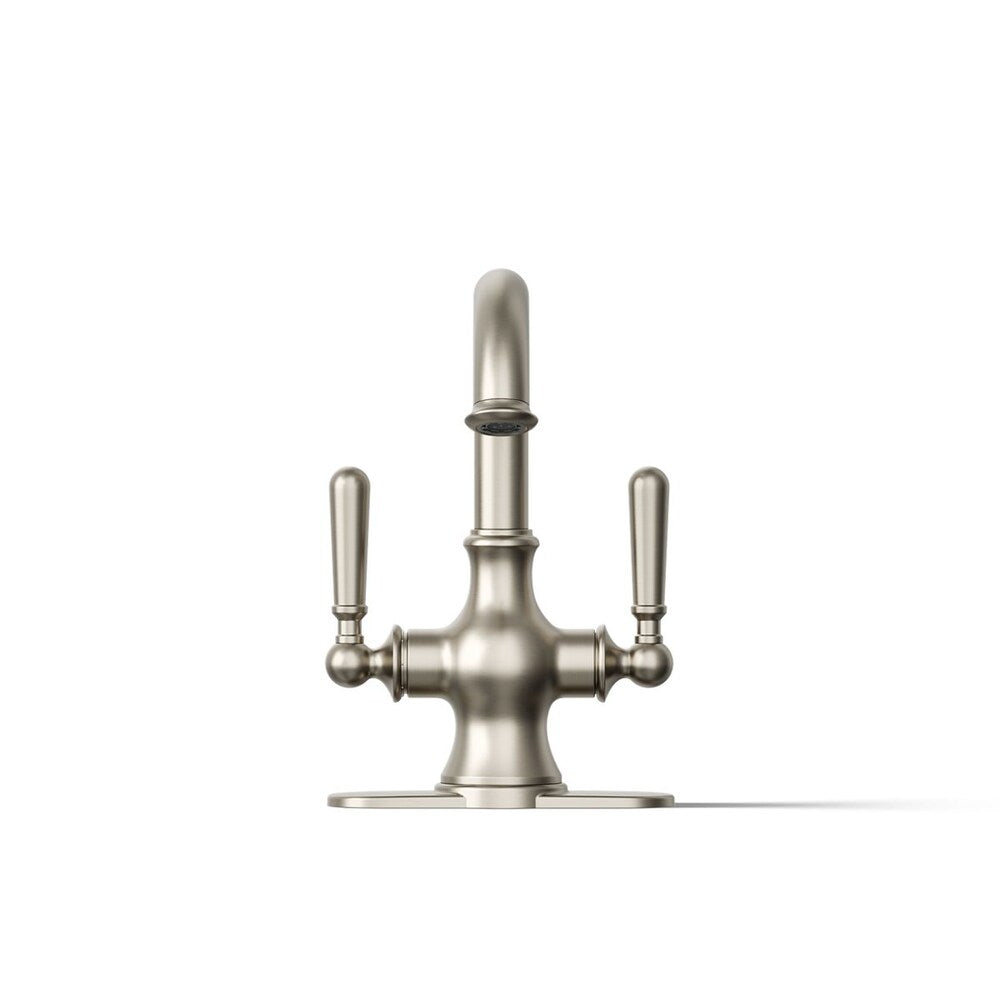 Capilano Monoblock bathroom sink faucet in Brushed Nickel