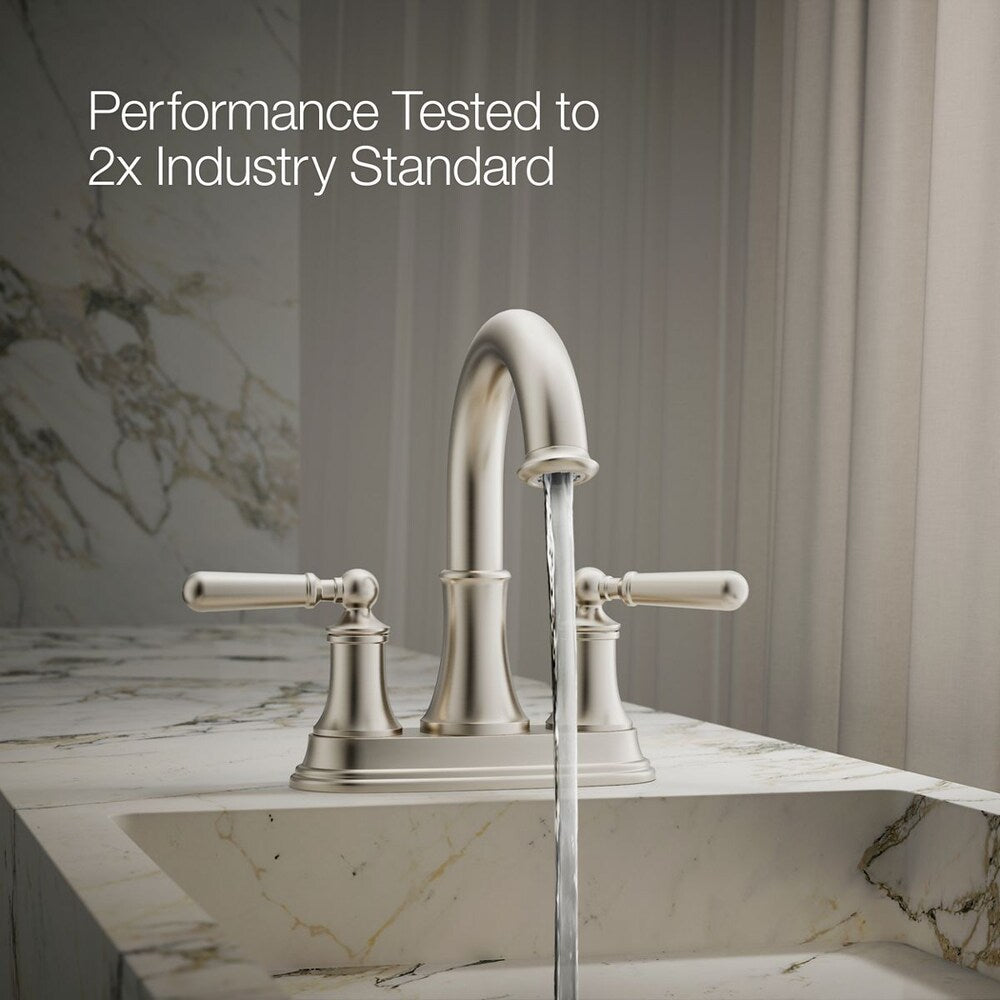 Capilano Centerset bathroom sink faucet in Brushed Nickel