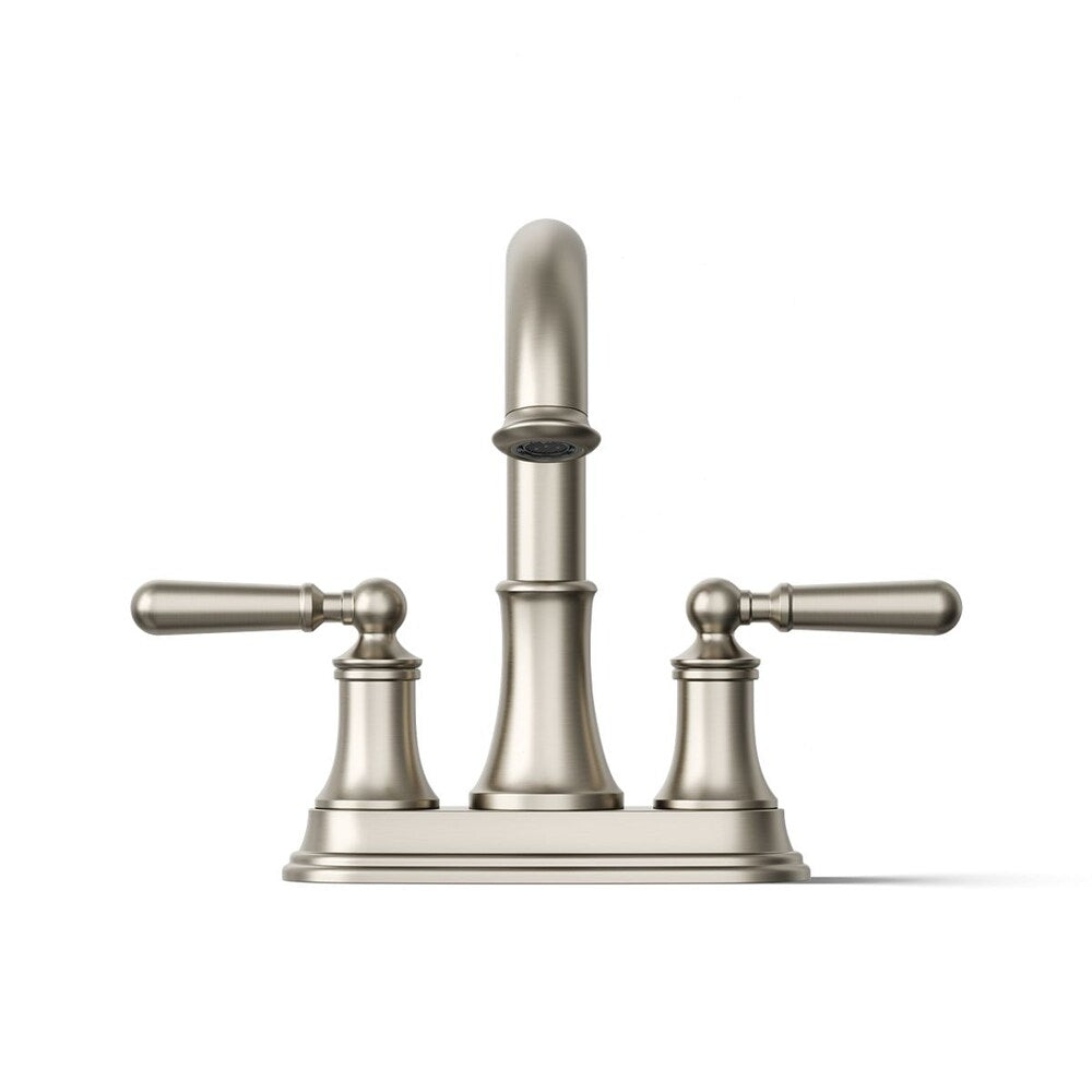 Capilano Centerset bathroom sink faucet in Brushed Nickel