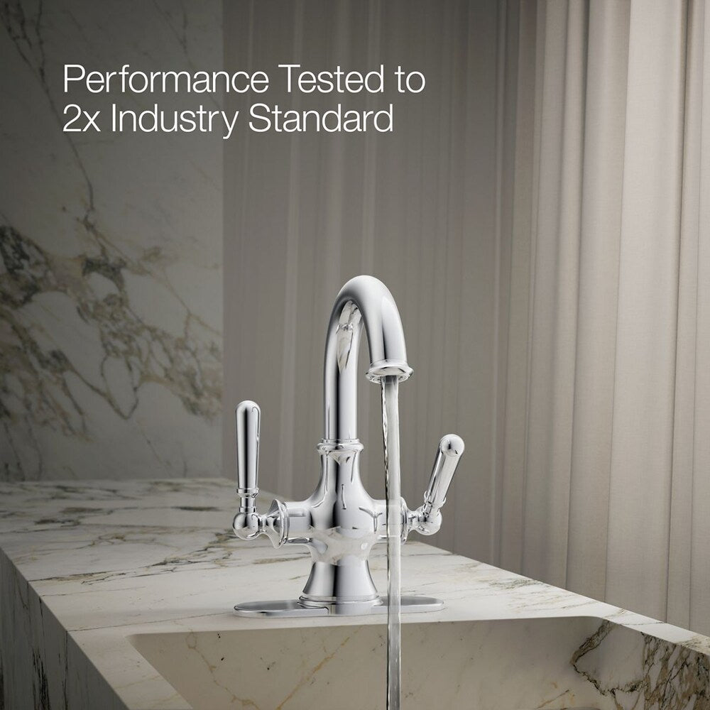 Capilano Monoblock bathroom sink faucet in Polished Chrome