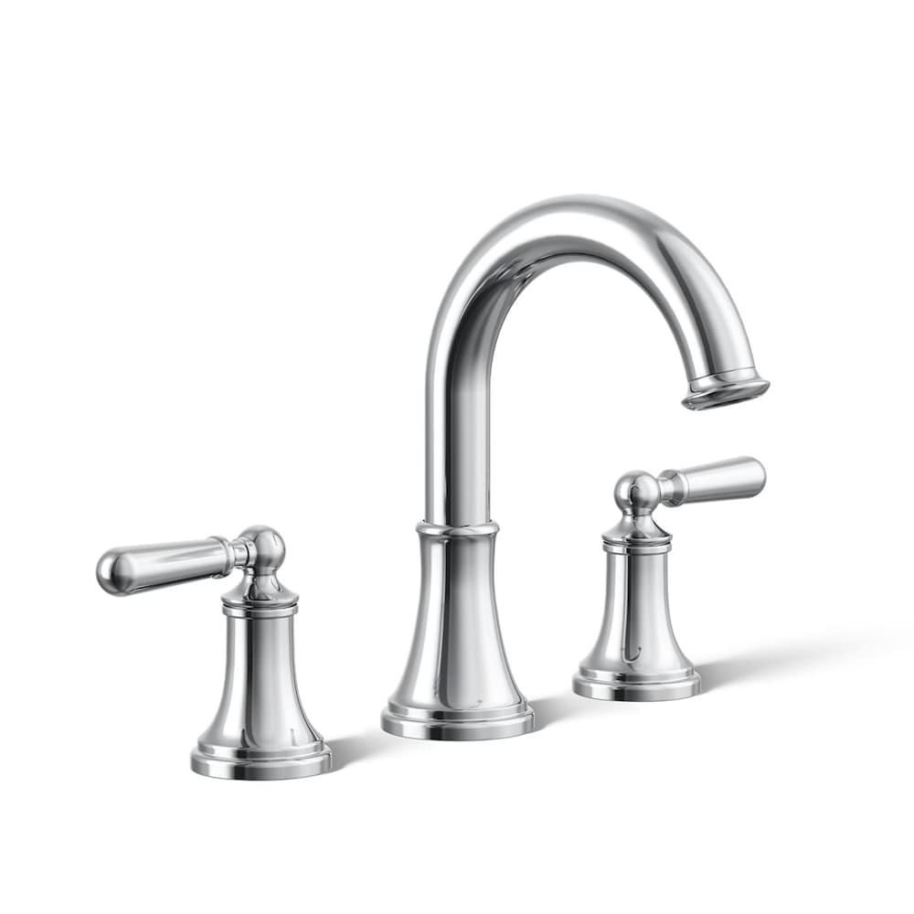 Capilano Widespread bathroom sink faucet in Polished Chrome