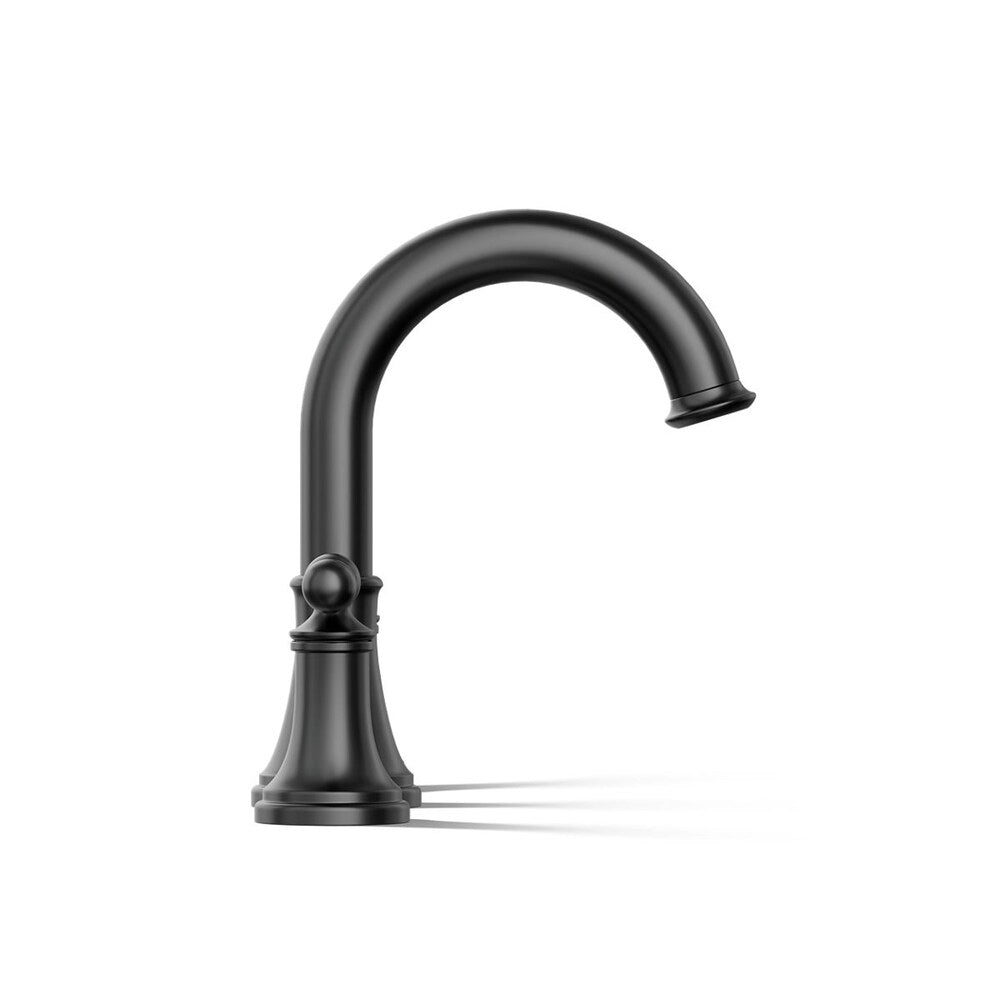 Capilano Widespread bathroom sink faucet in Matte Black