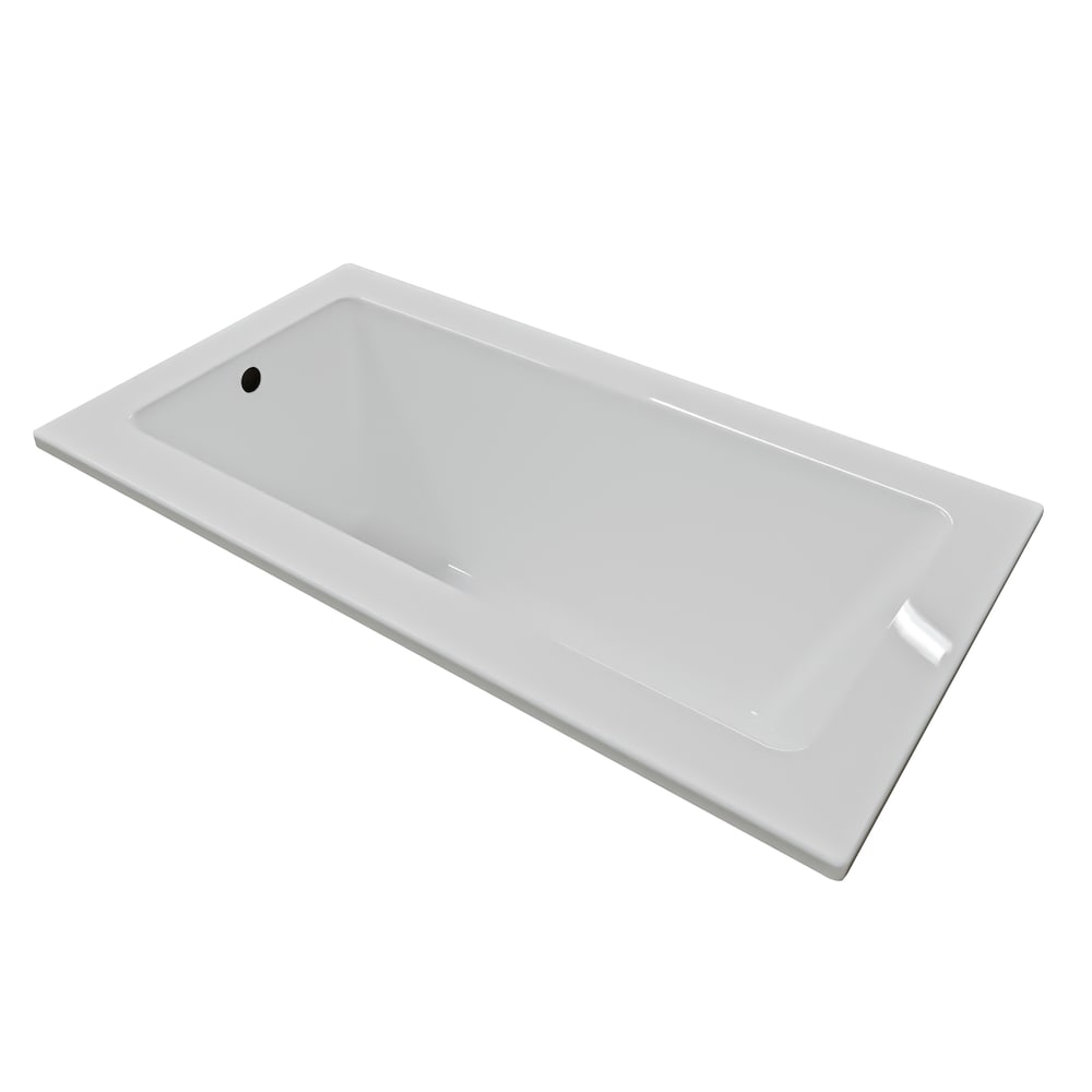 Baignoire encastrée LILY 60 pouces x 30 pouces avec drain décalé