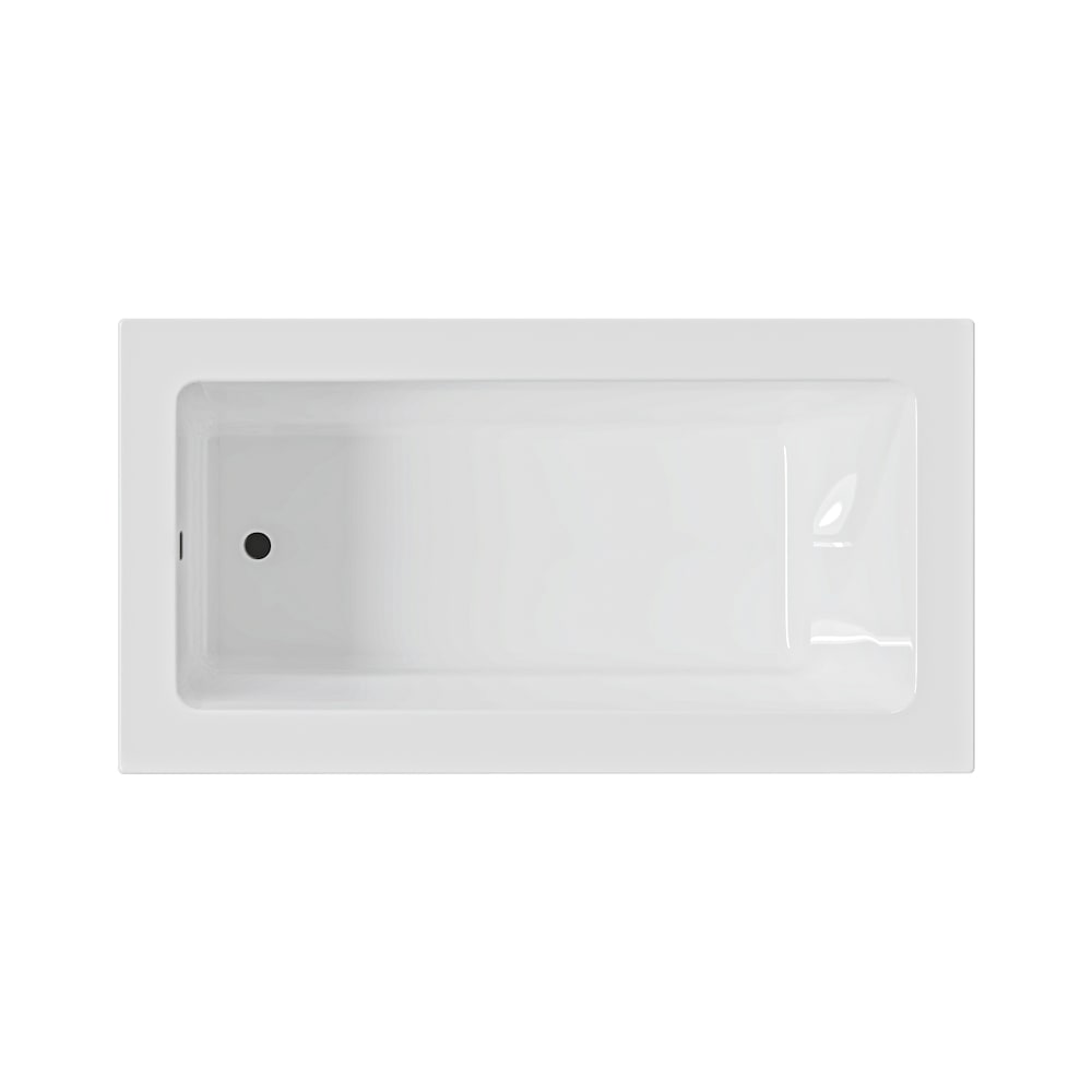 Baignoire encastrée LILY 60 pouces x 30 pouces avec drain décalé