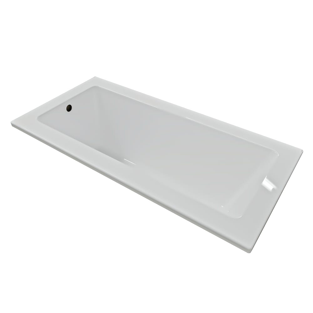Baignoire encastrée LILY 66 pouces x 32 pouces avec drain décalé