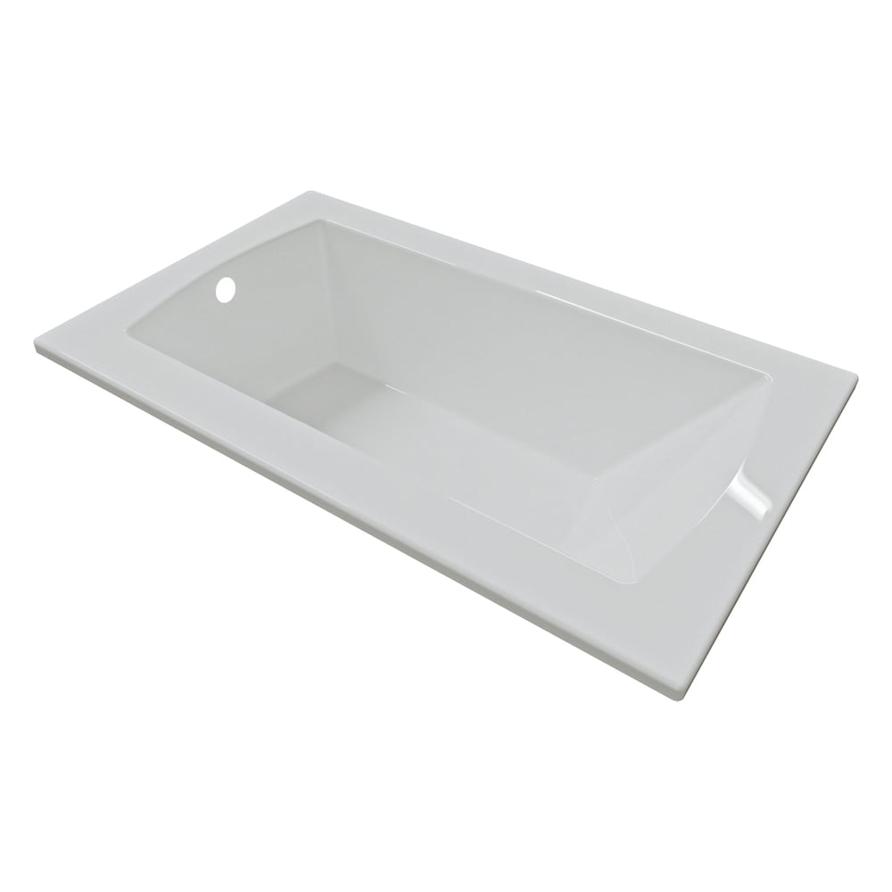 Baignoire encastrée CALLA 60 pouces x 36 pouces avec drain décalé