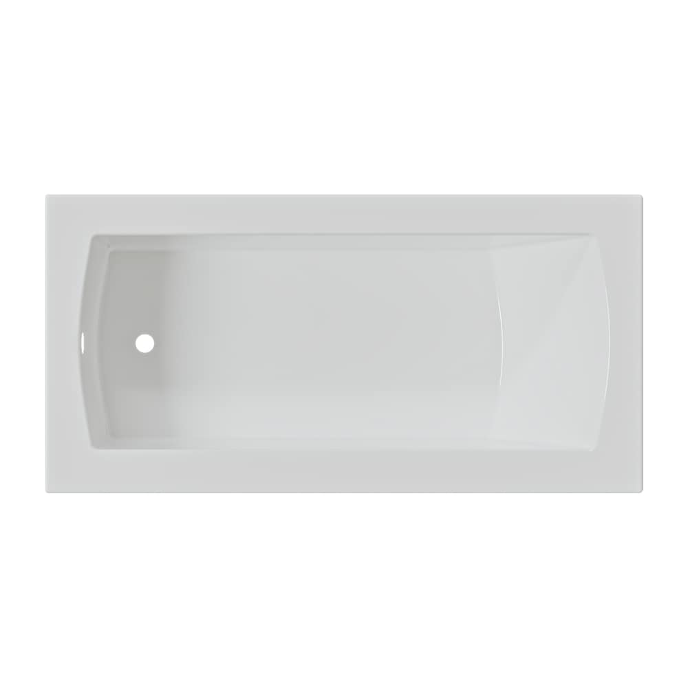 Baignoire encastrée CALLA 72 pouces x 36 pouces avec drain décalé