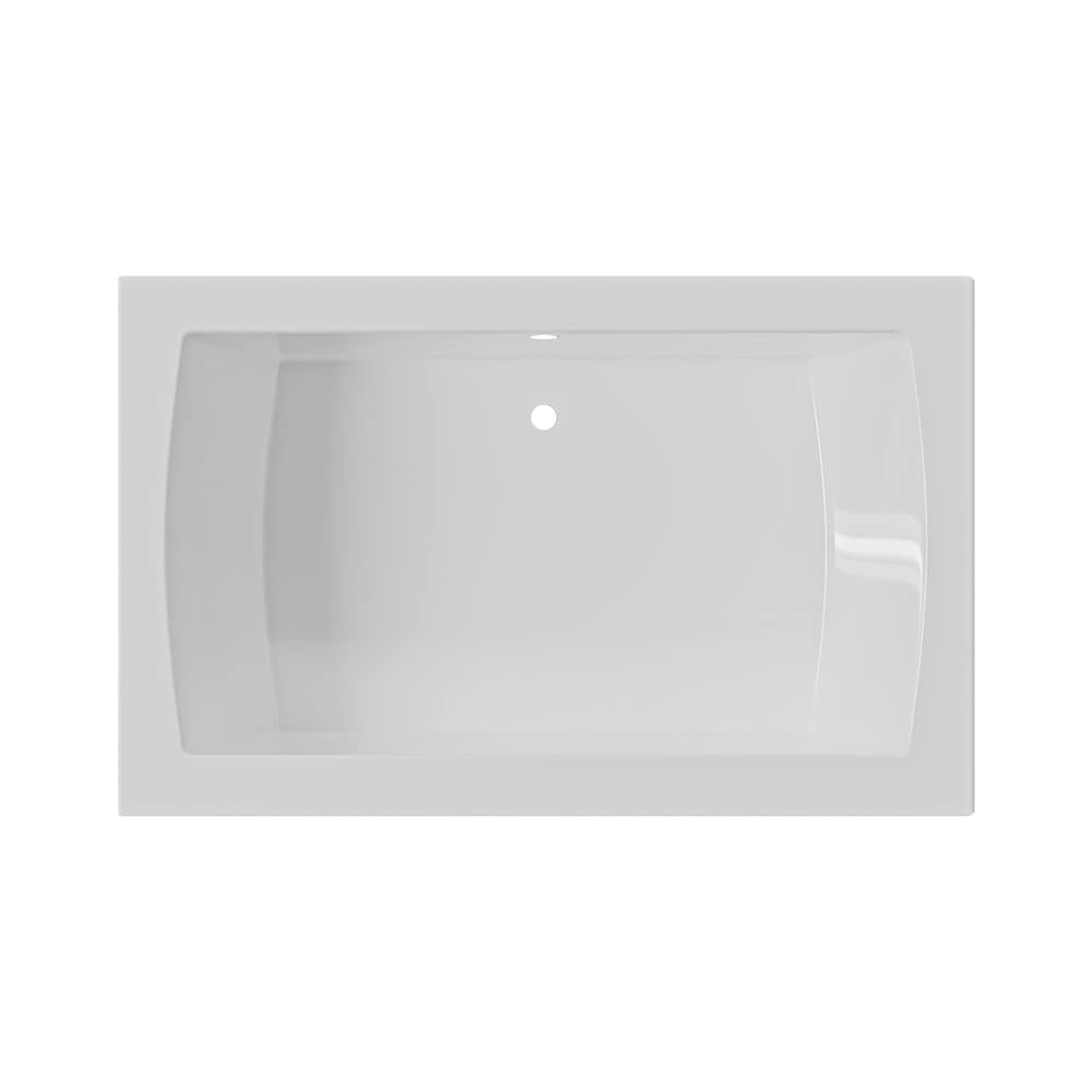 Baignoire encastrée à drain central décalé CALLA 66 po x 42 po