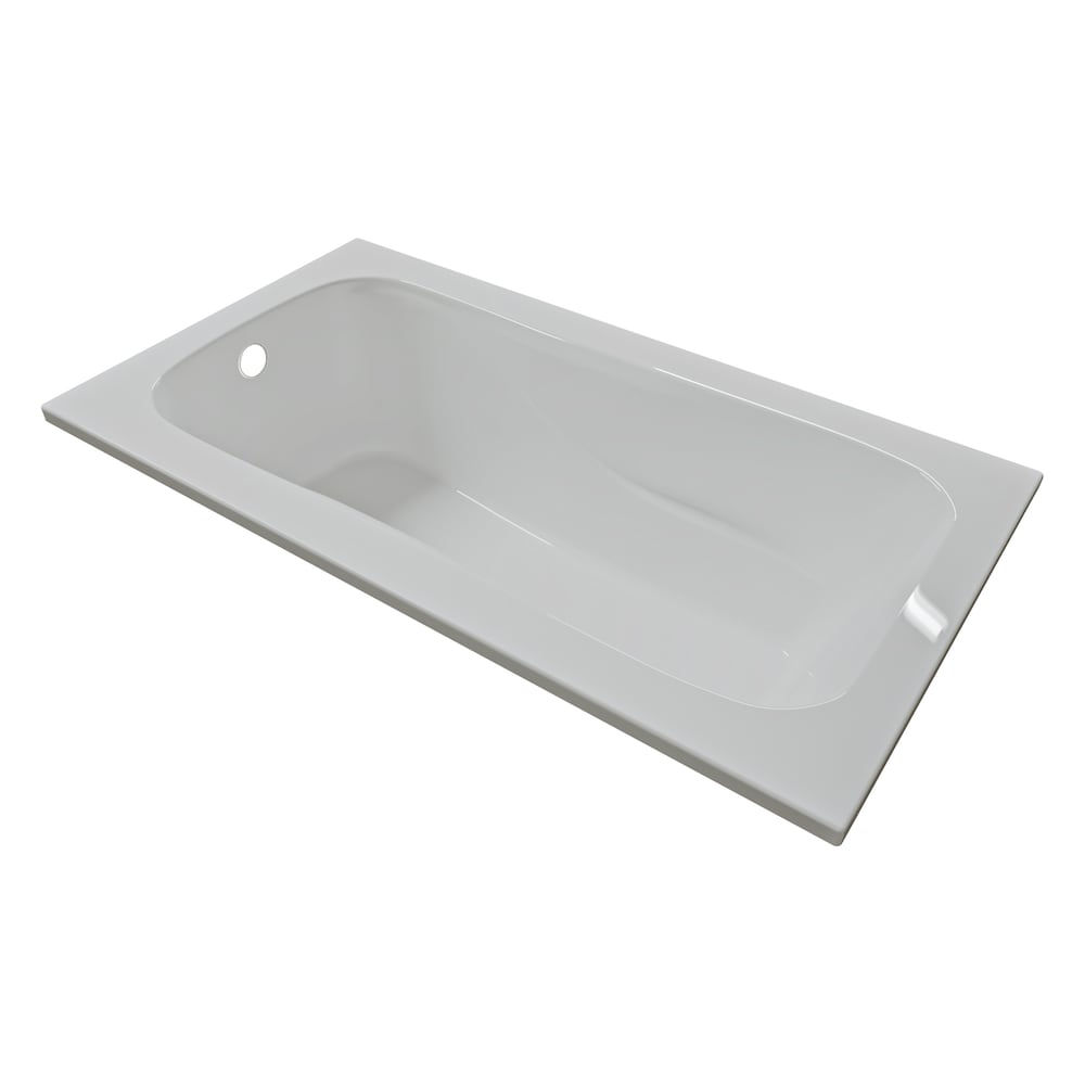 Baignoire encastrée à drain décalé HAZEL 60 pouces x 32