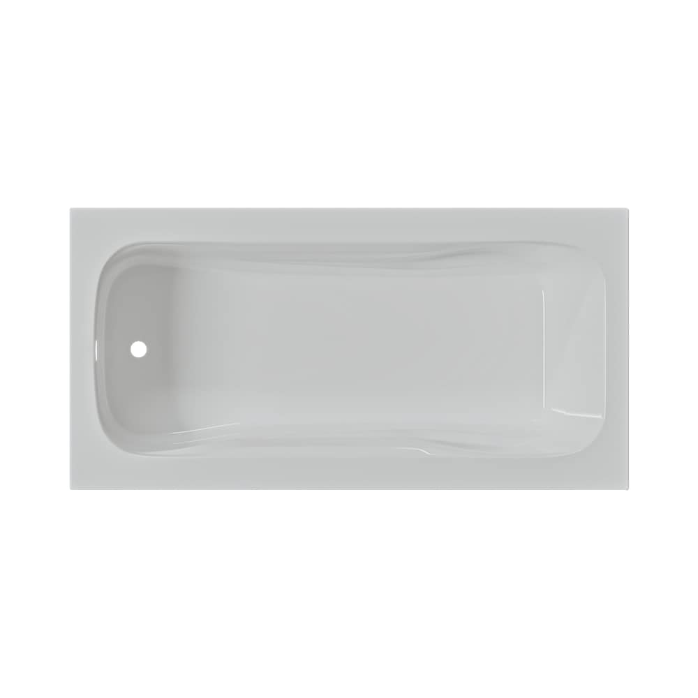 Baignoire encastrée à drain décalé HAZEL 72 pouces x 36 pouces