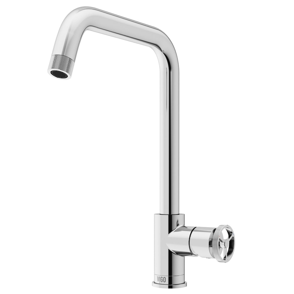 Cass Industrial Single-Handle Bar Kitchen Faucet in Chrome