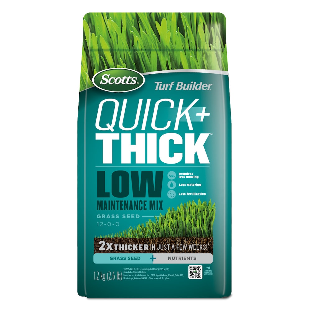 Turf Builder Quick + Thick Low Maintenance Grass Seed Mix
