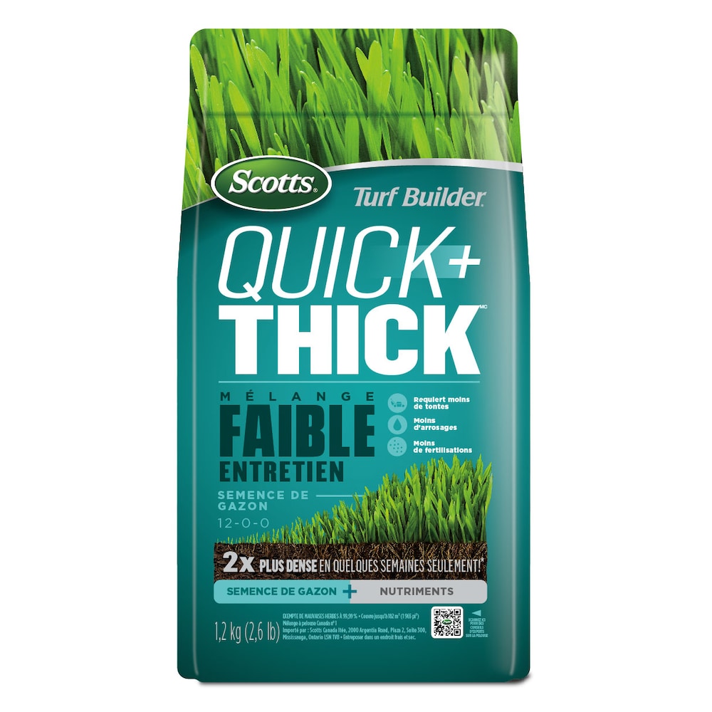 Turf Builder Quick + Thick Low Maintenance Grass Seed Mix
