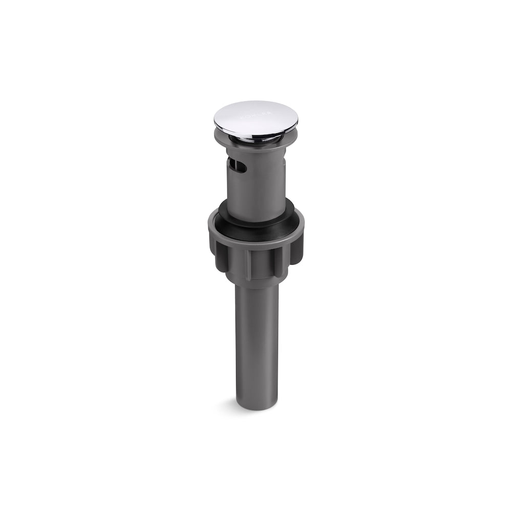 Clicker Drain with Overflow in Polished Chrome