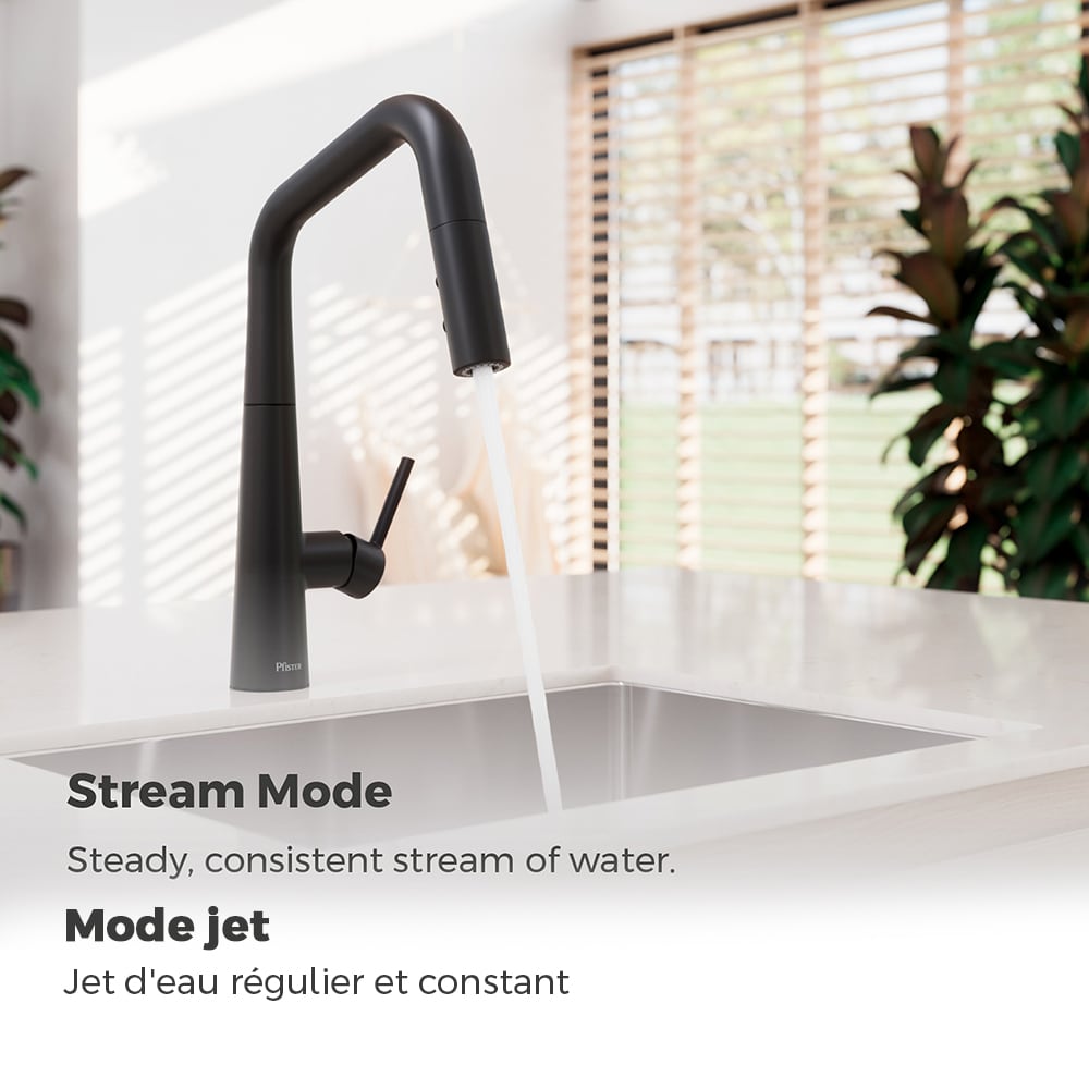Skylark 1-Handle Matte Black Pull Down Kitchen Faucet/Kitchen Sink Faucet/Tap