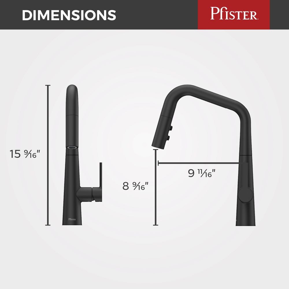 Skylark 1-Handle Matte Black Pull Down Kitchen Faucet/Kitchen Sink Faucet/Tap