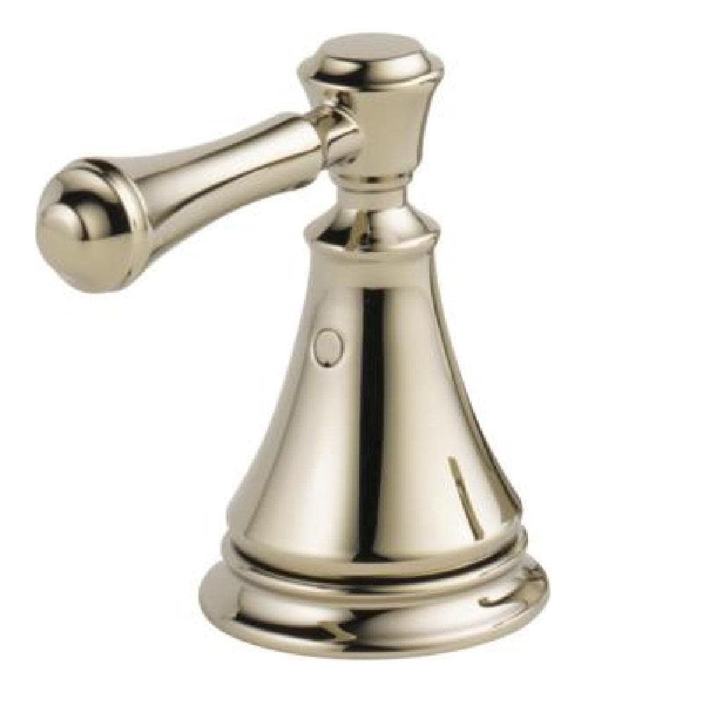 Robinet de lavabo de salle de bain à arc moyen à 2 poignées et à levier Cassidy de 4 pouces, nickel poli
