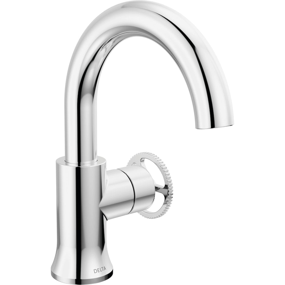 Robinet de salle de bain monotrou WaterSense à poignée unique Trinsic avec assemblage de vidage en métal en chrome
