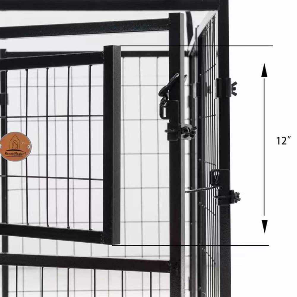 Kit de clôture pour chien en fil de fer soudé de 52 po x 4 pi x 4 pi