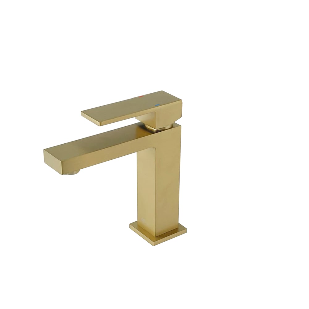 Ava Single Handle Bathroom Faucet in Gold