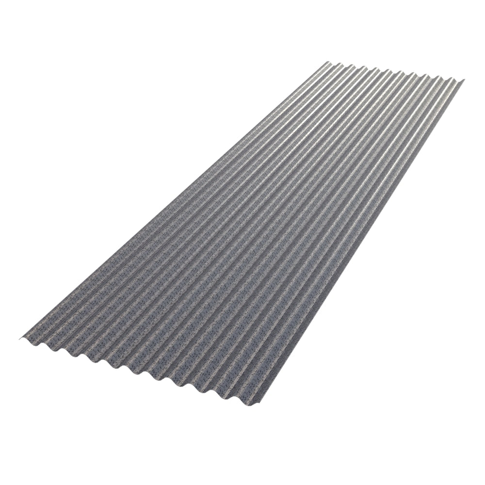 Panneau de toiture en acier ondulé de 7/8 po 26,66 po x 93 po - calibre 28 - Galvanisé G90