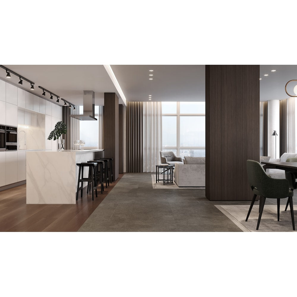 24-inch x 48-in Mjork Carbon Matte Rectified Color Body Porcelain Tile (15.5 sq.ft / case)