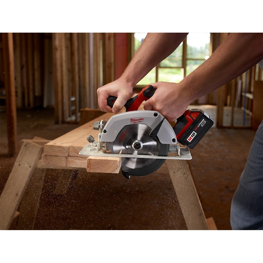 M18 18V Li-Ion Hammer Drill, Impact Driver, SAWZALL, Circ Saw Kit (4-Tool) w/ (2) 3.0Ah Batteries