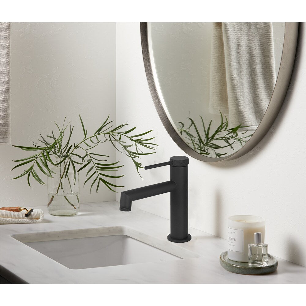 NOHO Single Hole Single Handle Bathroom Faucet in Matte black