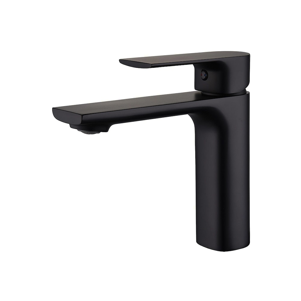 TIMELYSS Single Hole Single Handle Bathroom Faucet in Matte black
