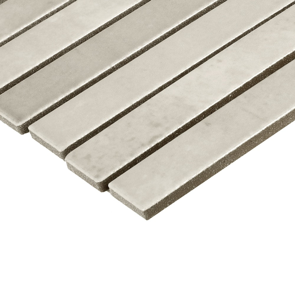 Miramo Pearl 10 in. x 12 in. Glazed Ceramic Straight Joint Mosaic Tile (0.83 sq. ft./each)