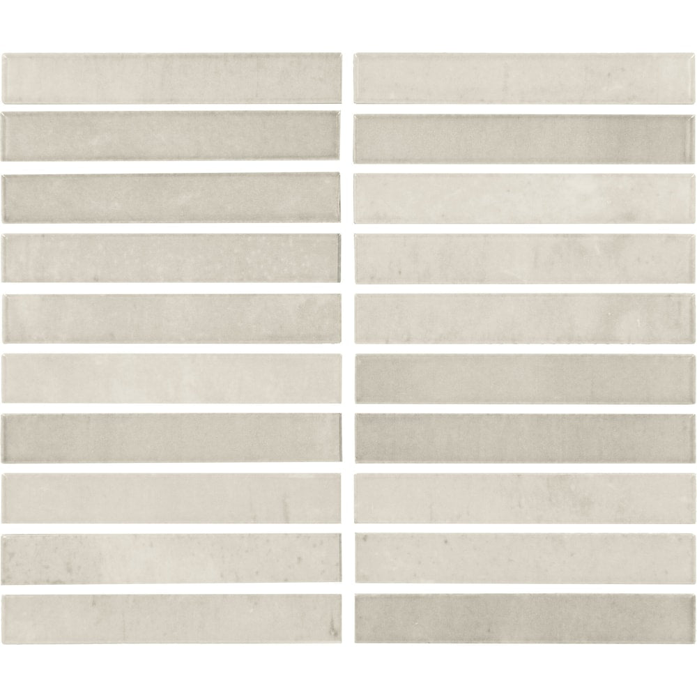 Miramo Pearl 10 in. x 12 in. Glazed Ceramic Straight Joint Mosaic Tile (0.83 sq. ft./each)