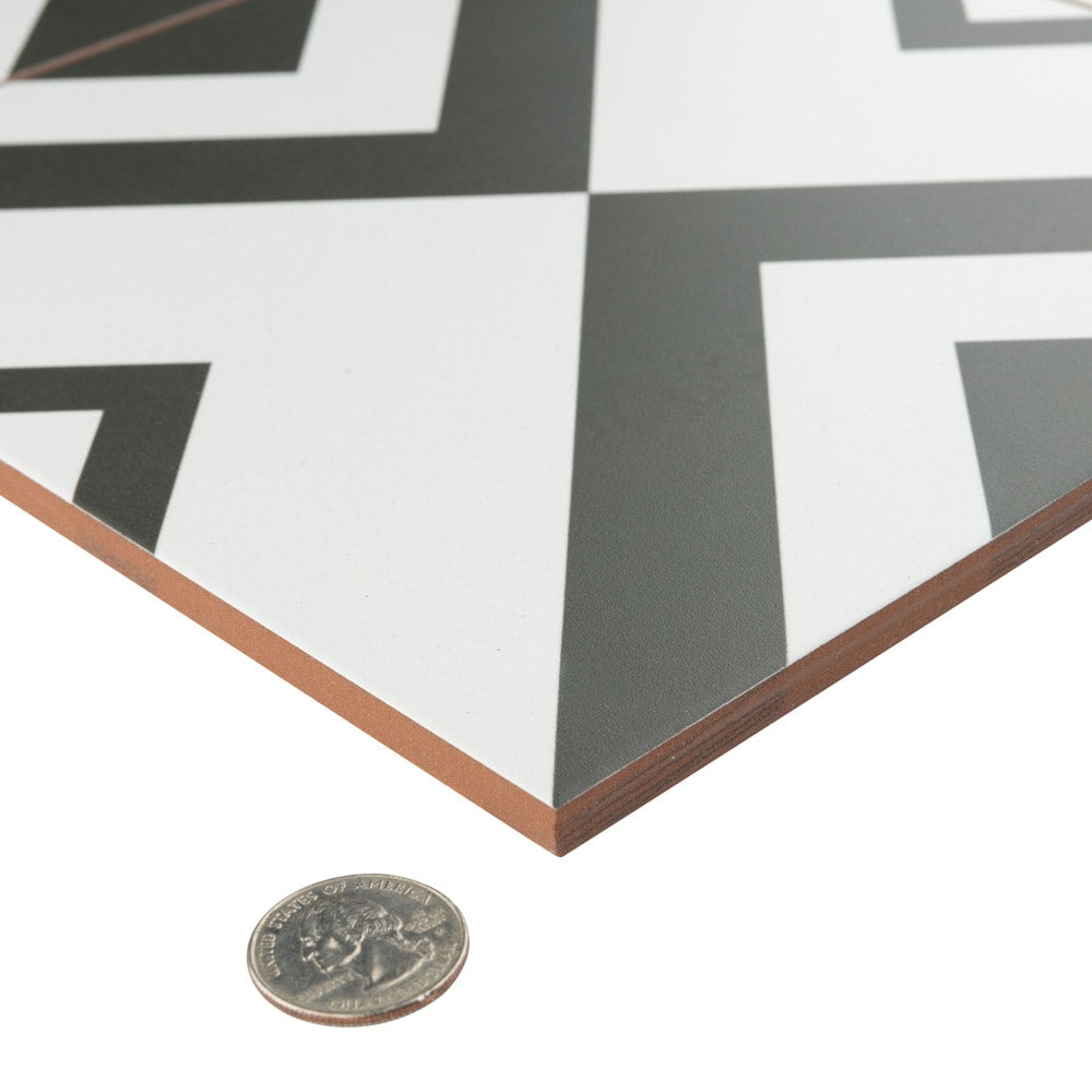 Carreaux de céramique pour sol et mur Brixton II 17-5/8 po x 17-5/8 po (13,14 pi2/boîte)