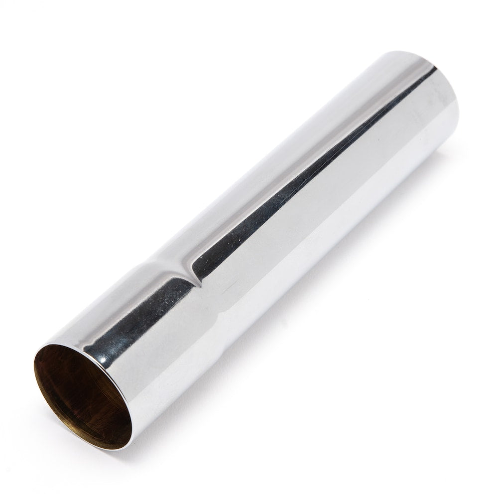 1-1/4" X 6" Chrome Extension Tube, Soldered Connection, 22 GA
