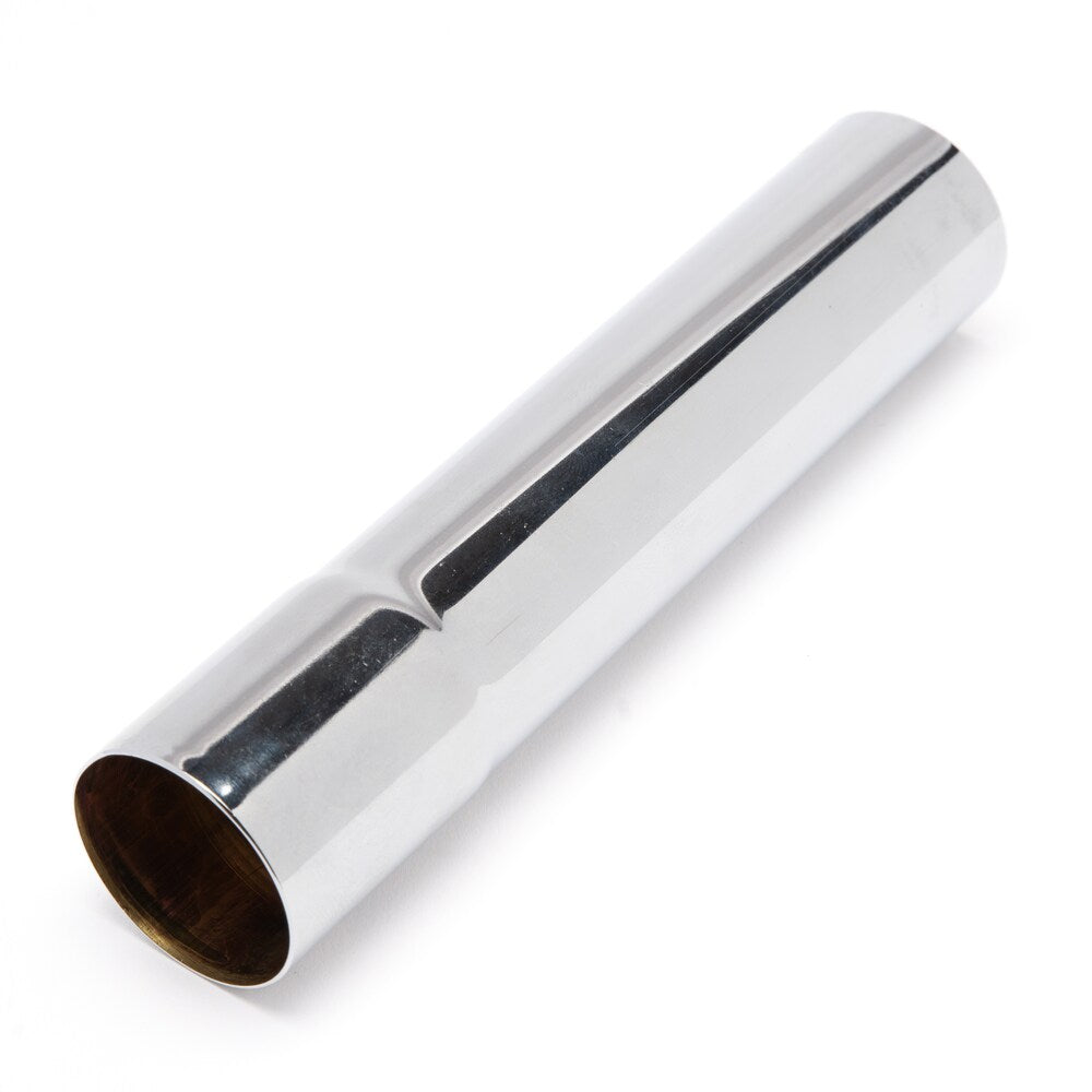 1-1/4" X 6" Chrome Extension Tube, Soldered Connection, 22 GA