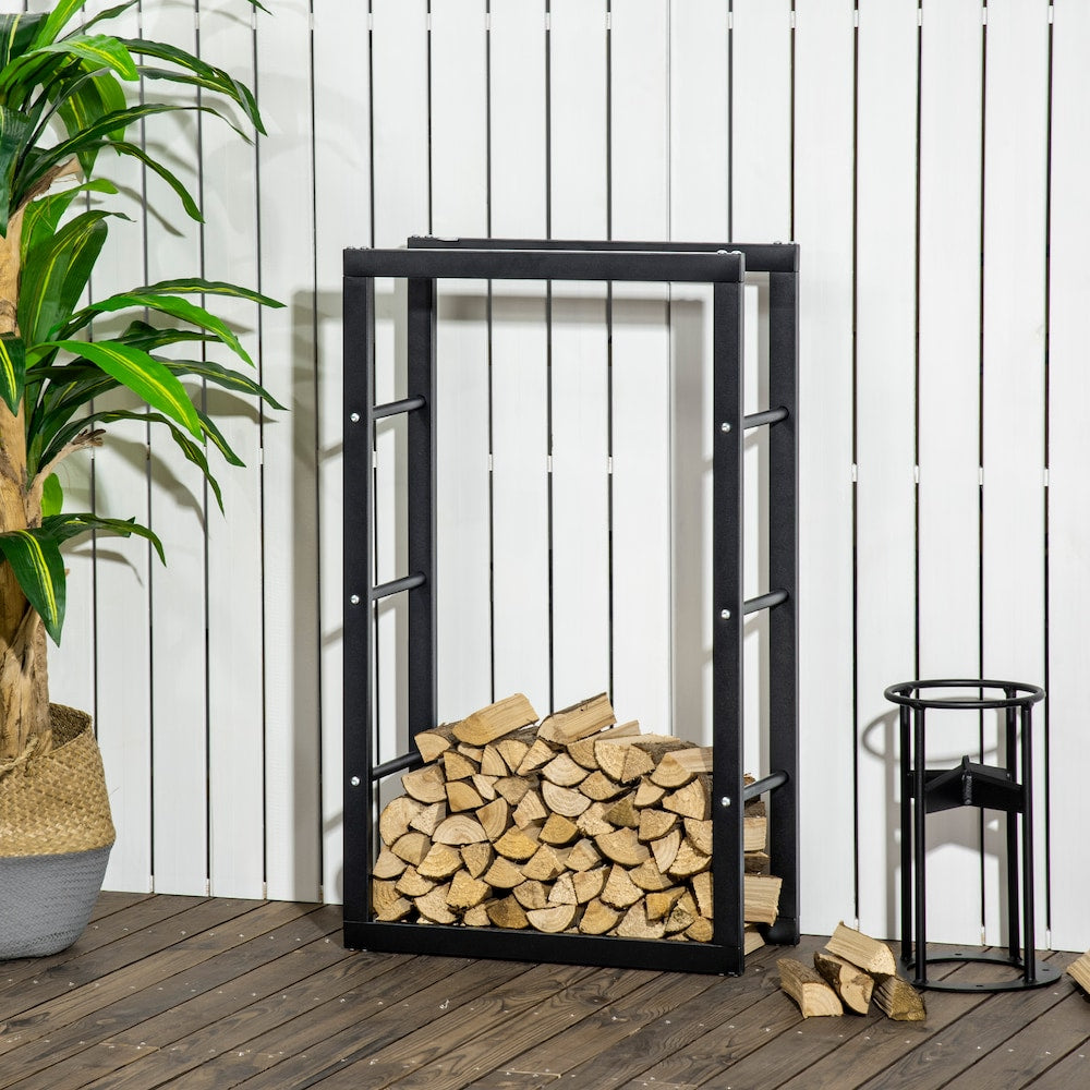 Support à bûches pour bois de chauffage, 23,6 po x 9,8 po x 39,4 po