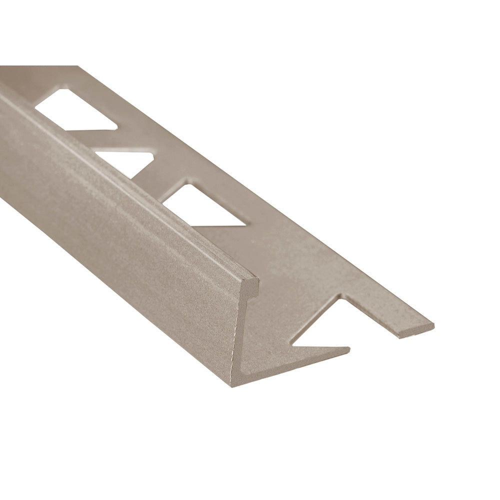 Aluminum Tile Edge - Satin Titanium - 1/2 in. (12.5 mm) x 12 ft. - 25pcs.