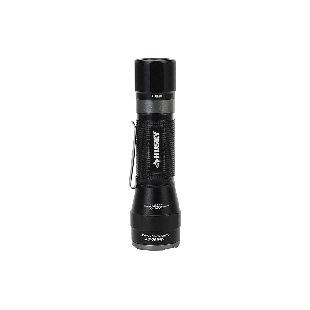 Lampe de poche rechargeable à double puissance de 1 000 lumens en aluminium avec 4 modes de mise au point
