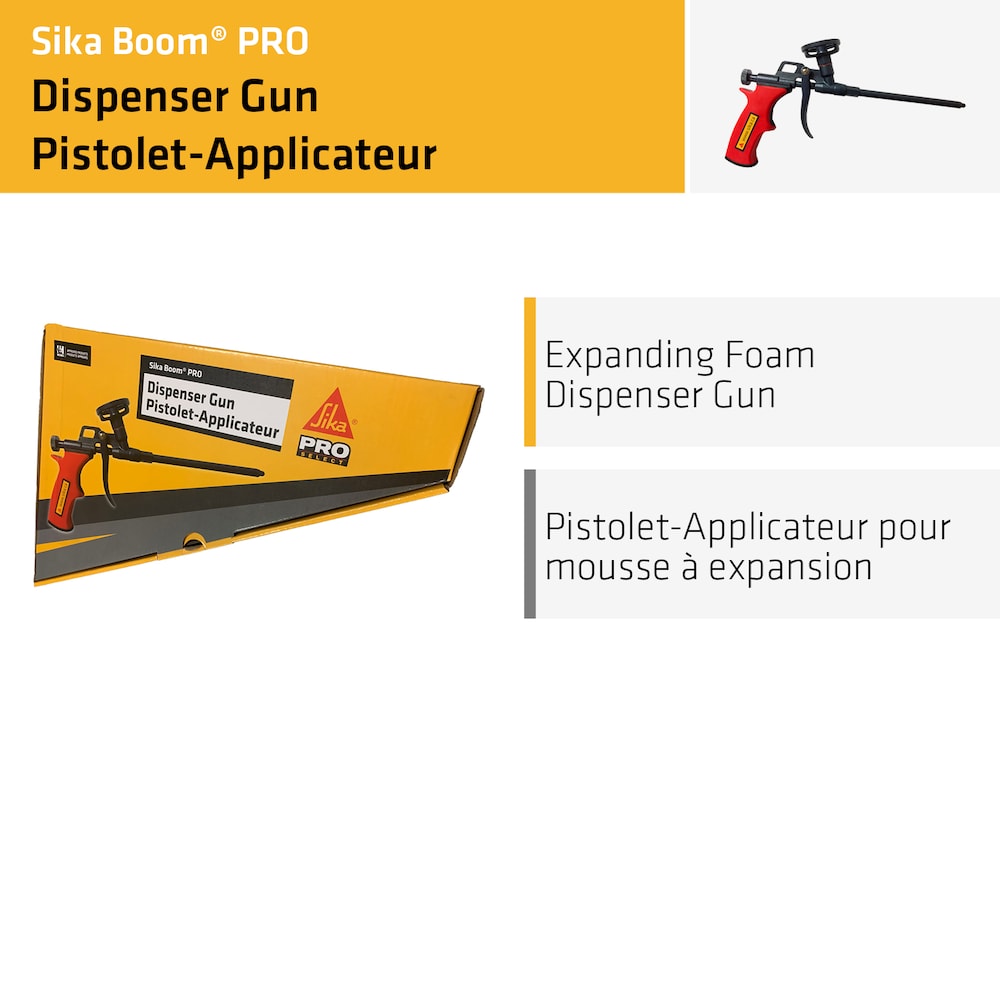 Sika Boom PRO Dispenser Gun - Heavy Duty Teflon-Coated Expansion Foam Caulking Gun, Reusable