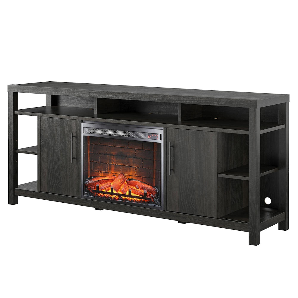 Garrick Electric Fireplace 75" TV Console, Espresso